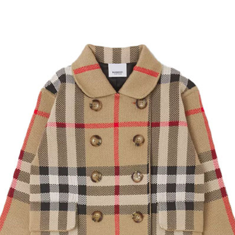 Пальто Burberry (бежевое) — фото 7