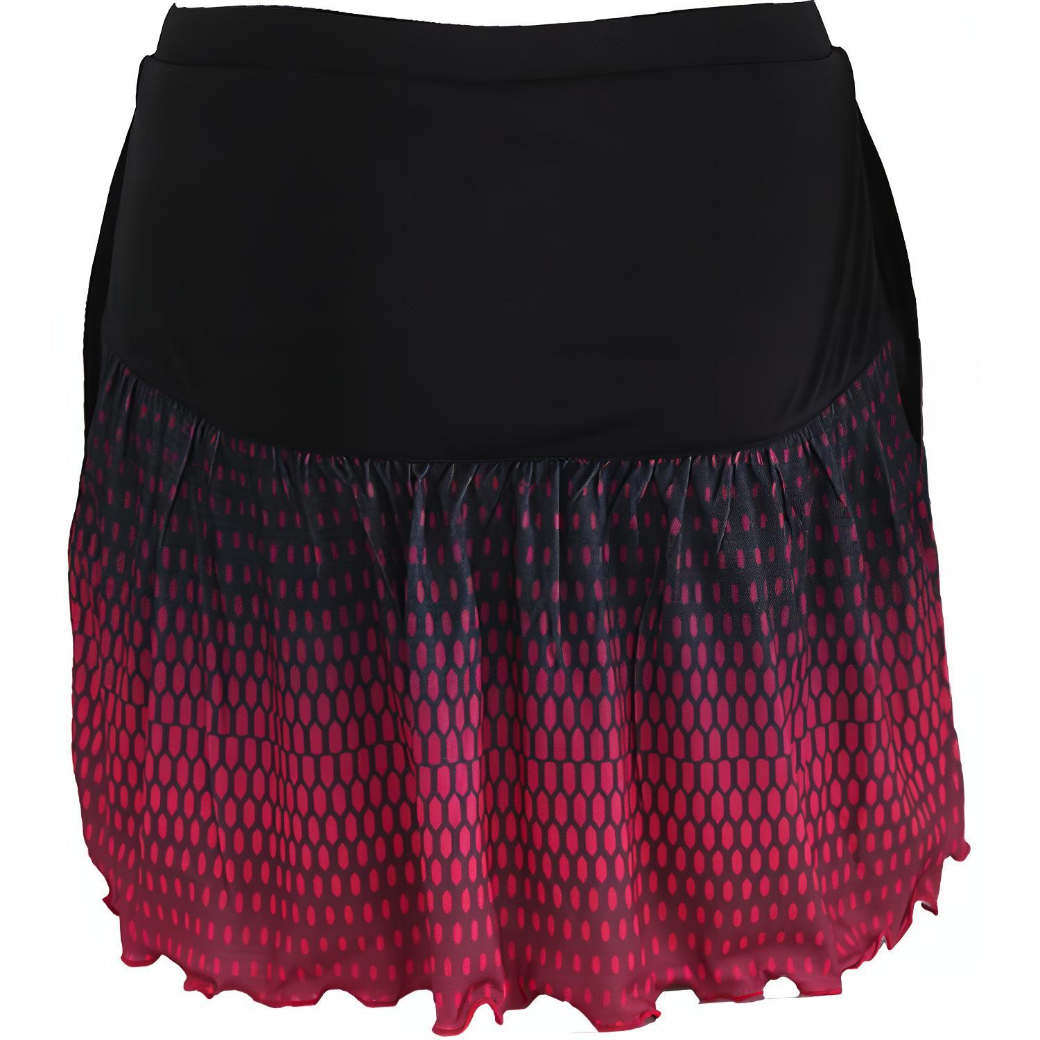 YONEX Badminton Skirt Women’s Black Red Gradient