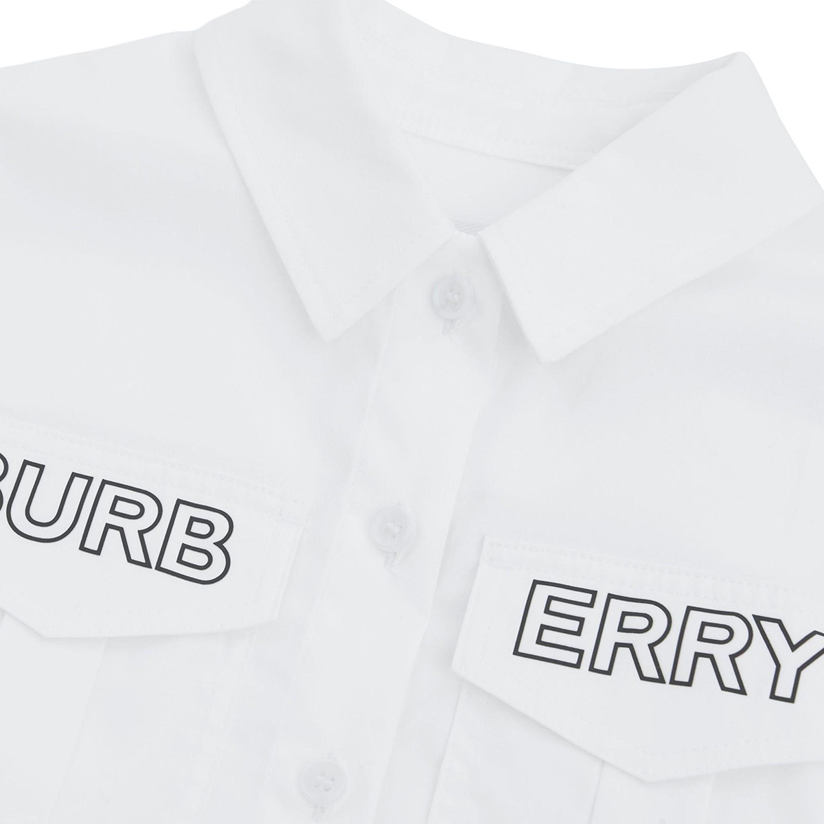 Футболка Burberry (белая) — фото 5