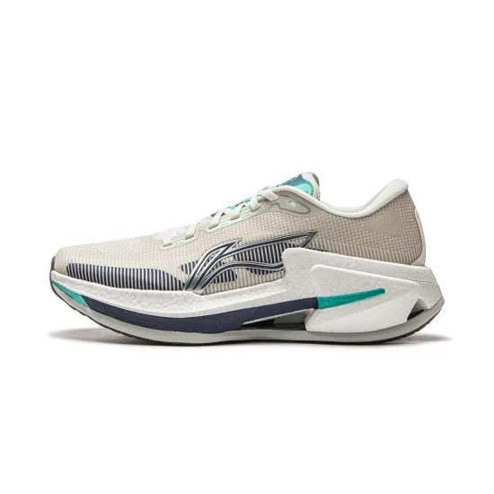 LINING Running Shoes Men Low-Top Ivory/Deep Prussian Blue
