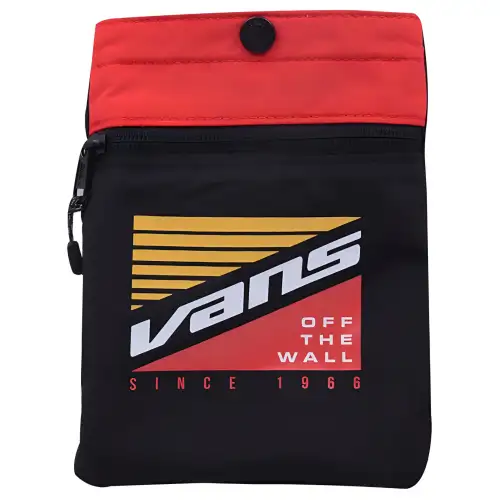 Vans Multi Pocket Nylon Shoulder Bag, Crossbody Bag Regular Unisex Black