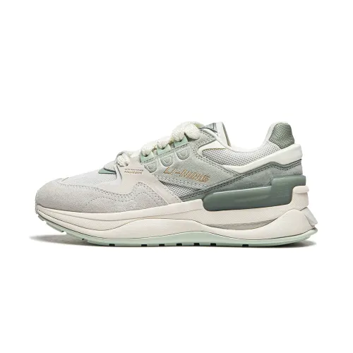 Li Ning 001 Original Aspiration V2 Wear resistant And Lightweight Low top Casual Shoes Women's Gray Green