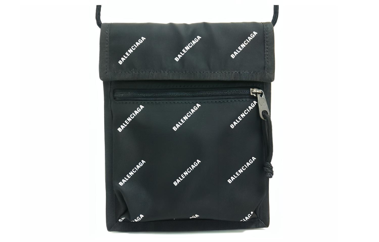 Женская сумка Balenciaga Logo (черная)