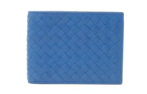 Bottega Veneta Leather Wallet Women's Blue