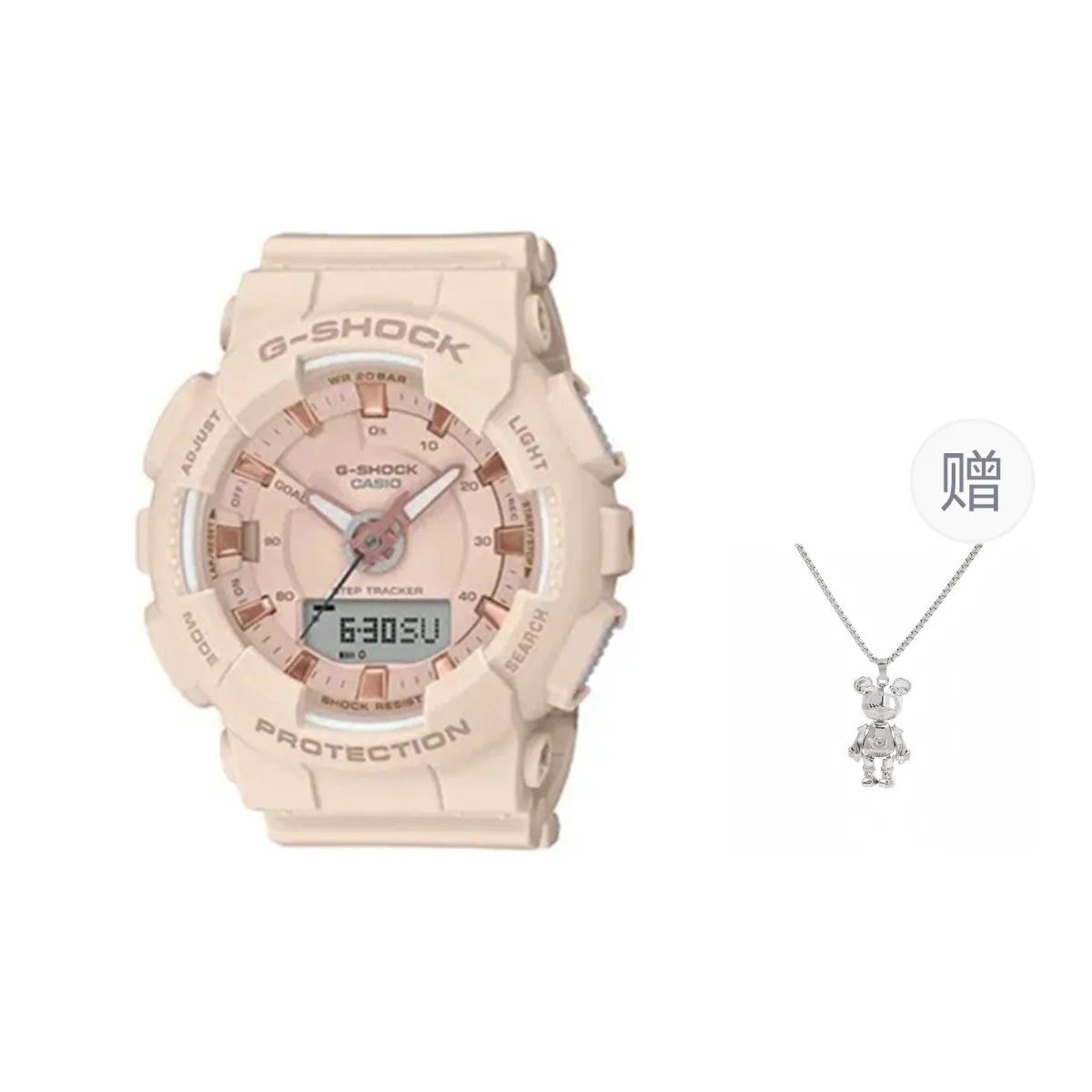 CASIO Quartz Movement Resin Strap Watch Unisex Pink Watch Dial