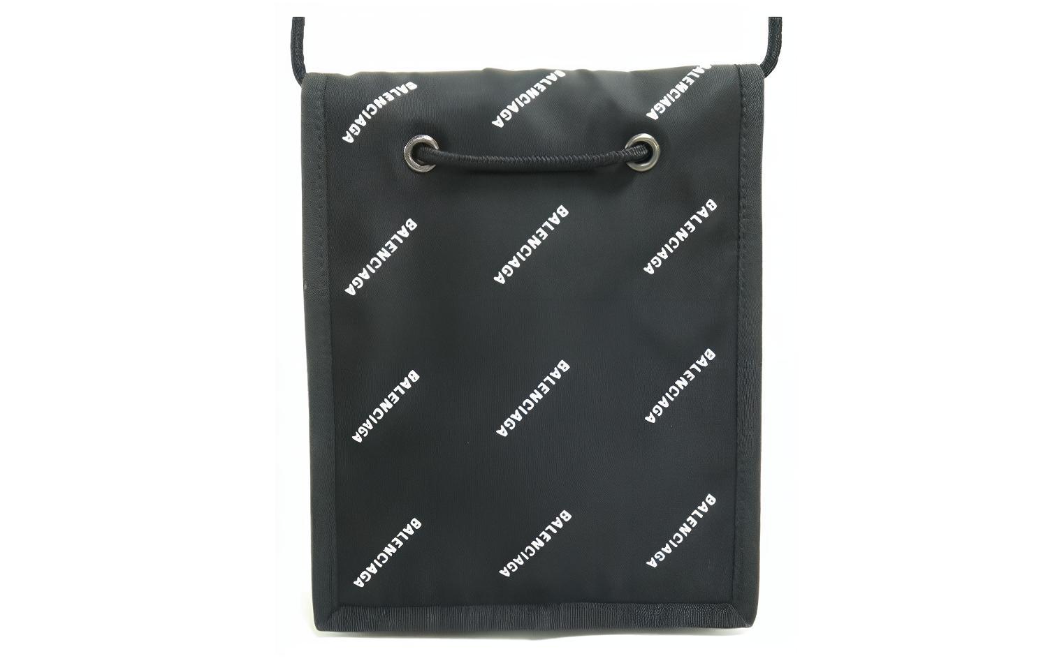 Женская сумка Balenciaga Logo (черная) — фото 2