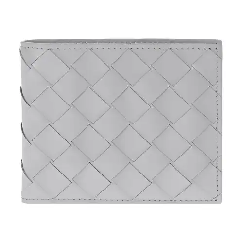 Bottega Veneta Leather Wallet Men's Gray