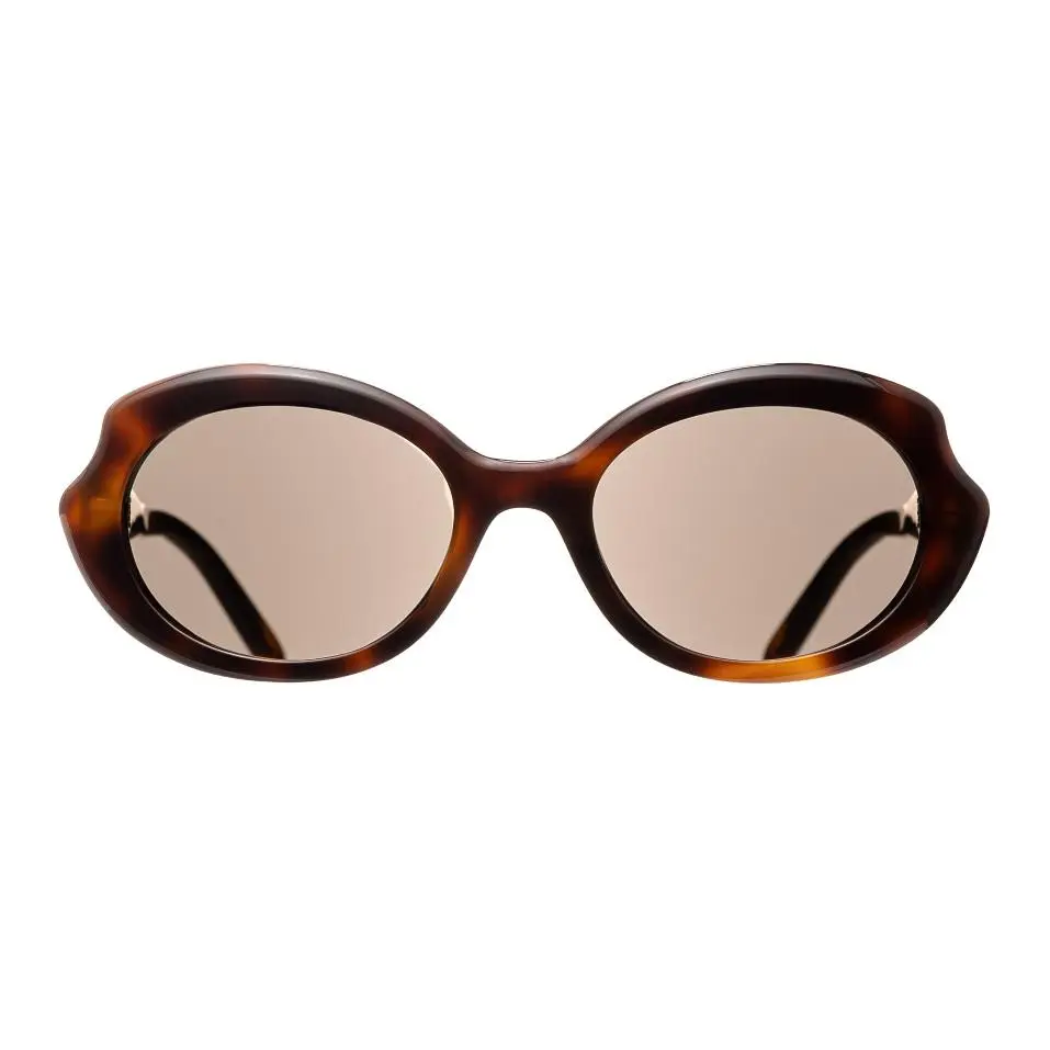 LOEWE Irregular Shape Sunglasses Women's Tortoiseshell