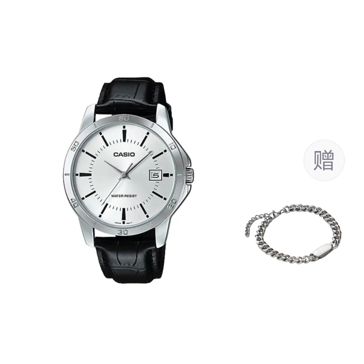 CASIO Men Silver Watch