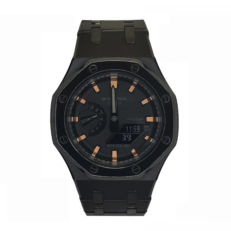 CASIO Men Liquid Crystal/Analog Dual Display Series Black Watch