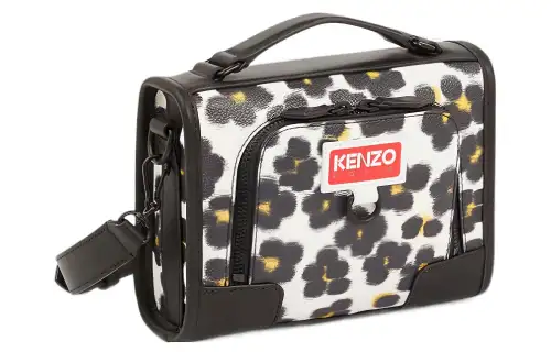 KENZO Polyurethane Handbag, Shoulder Bag Regular Women's Ecru