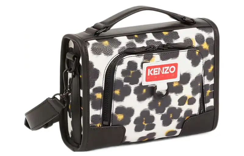 KENZO Polyurethane Handbag, Shoulder Bag Regular Women's Ecru