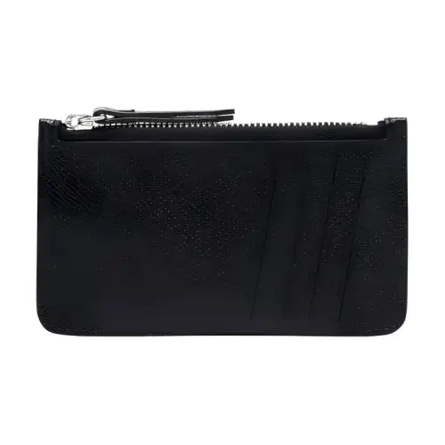 Maison Margiela Calfskin Card Holder, Coin Purse Women's Black