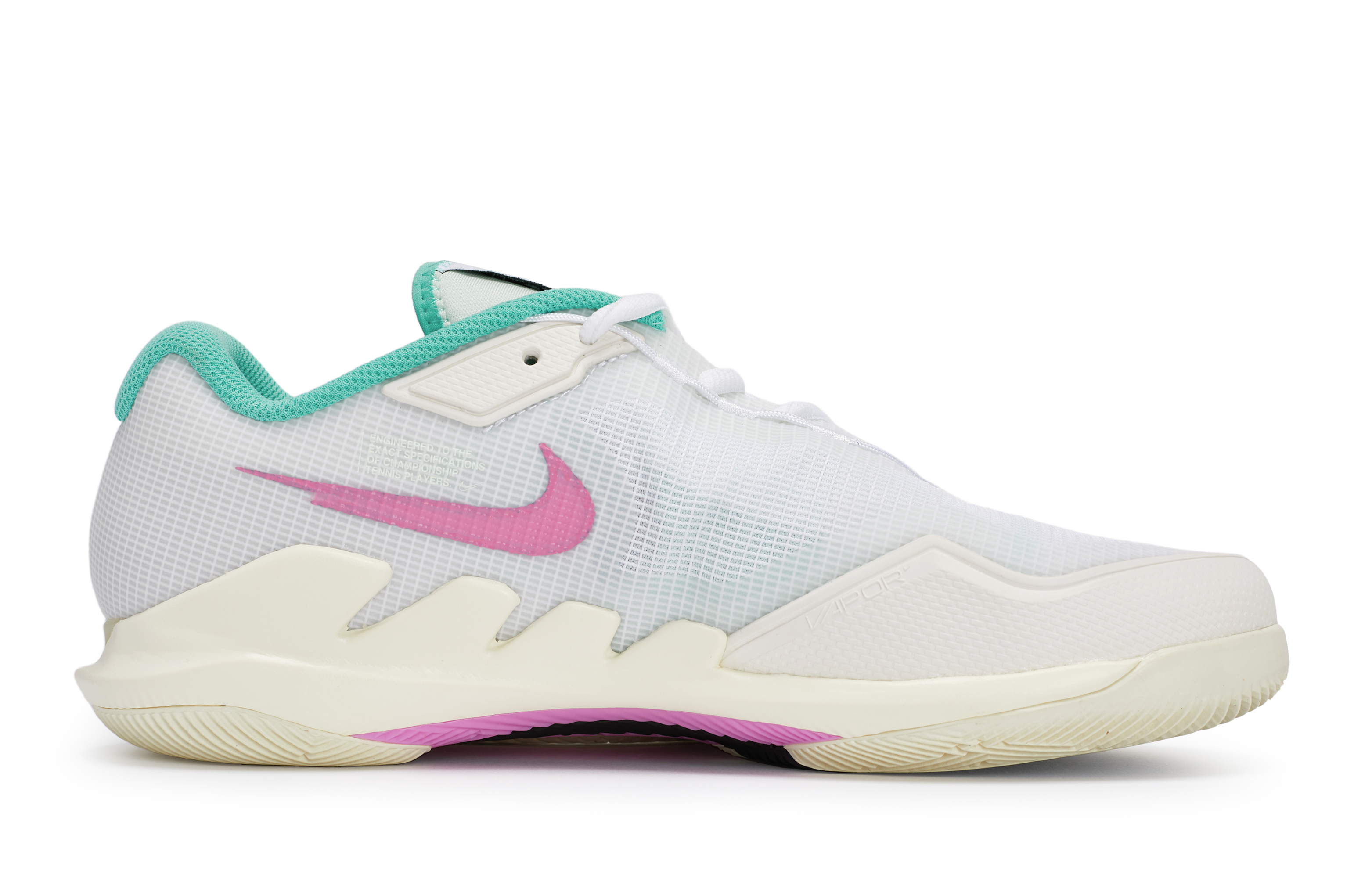 Nike Air Zoom Vapor Pro 811 Manufacturing Low top Tennis Shoes Unisex White Pink Tiffany