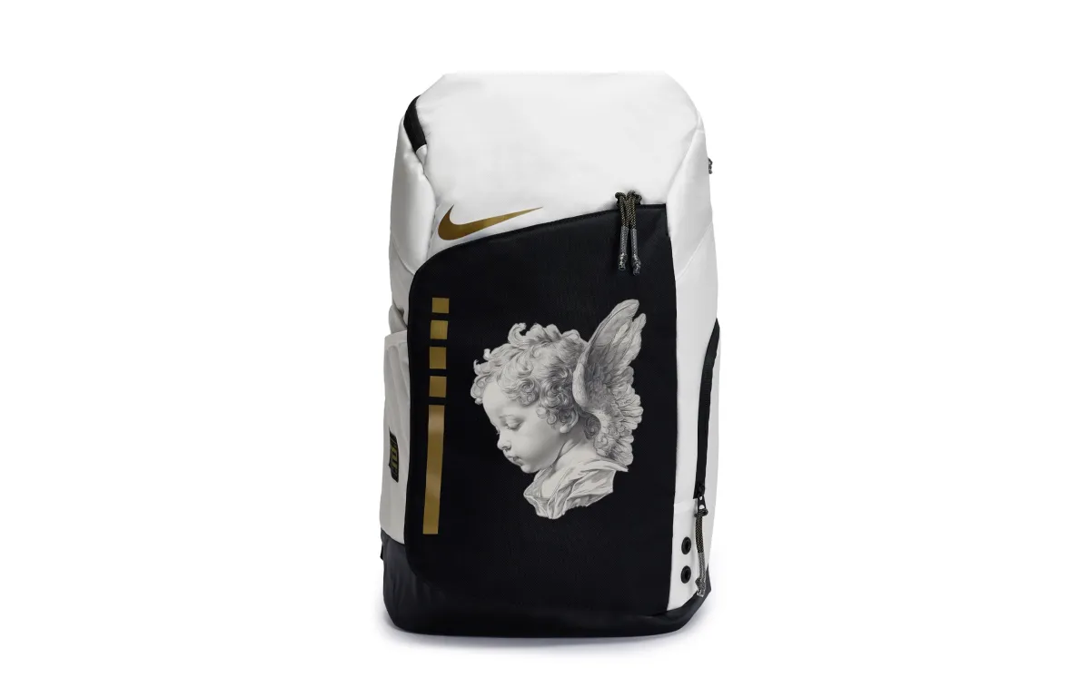 Nike Polyester Backpack Regular Unisex Black & White