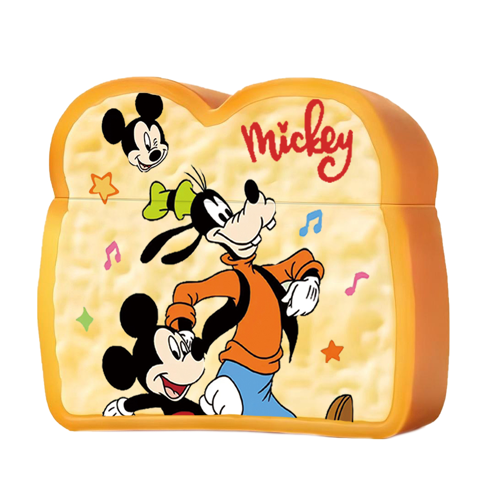 Disney Disney suitable for Apple/apple airpods second generation/third generation/pro 2nd generation silicone Goofy Mickey Toast Bread Anti-fall Cartoon Protection Headphone Case