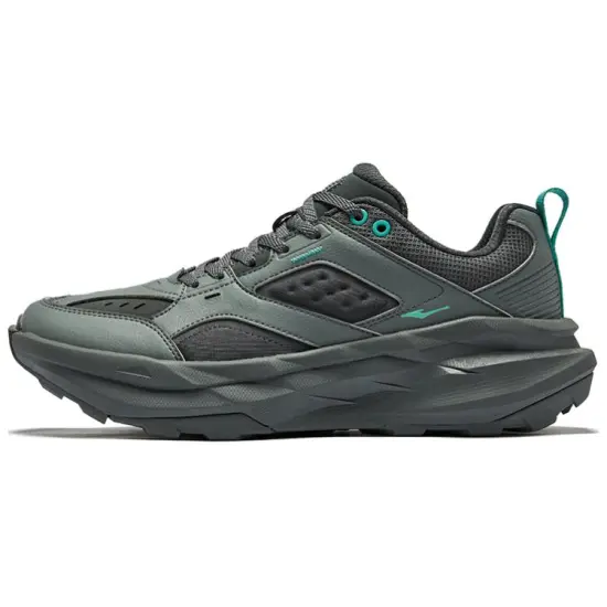 Erke Casual Shoes Men Low-Top Gray Green