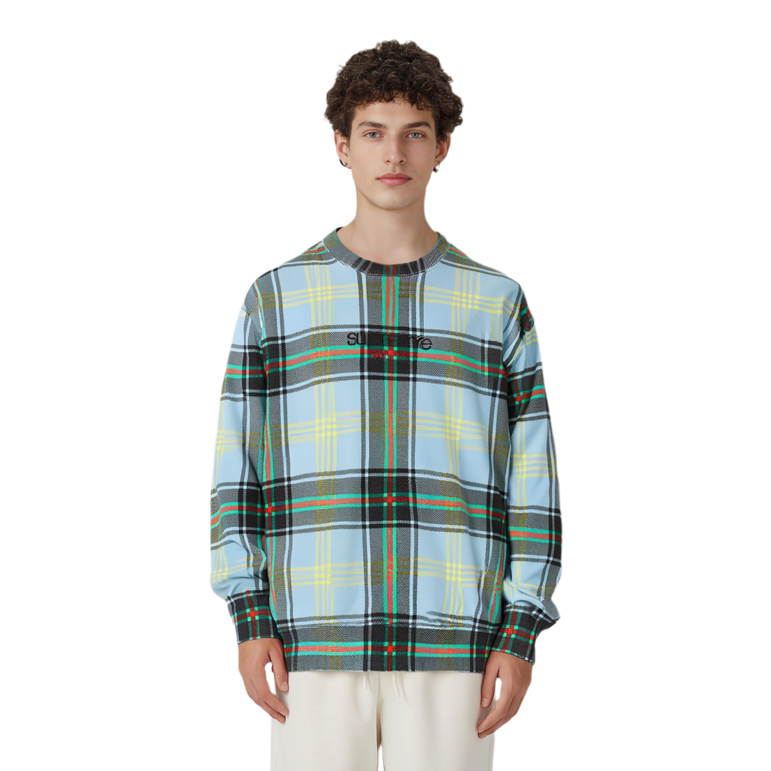 Худи Supreme SS21 Week 10 Plaid Crewneck (многоцветный) — фото 2