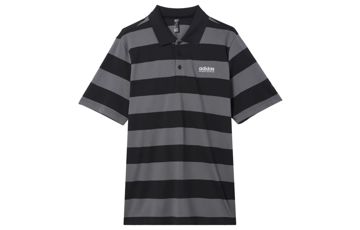 Adidas Polo Shirt Men's Black/Dark Gray