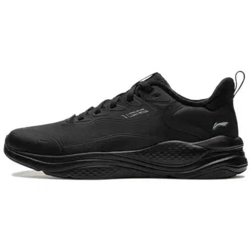 Li Ning Liuyun Cushioning, Wear Resistant Low top Running Shoes Men's Black