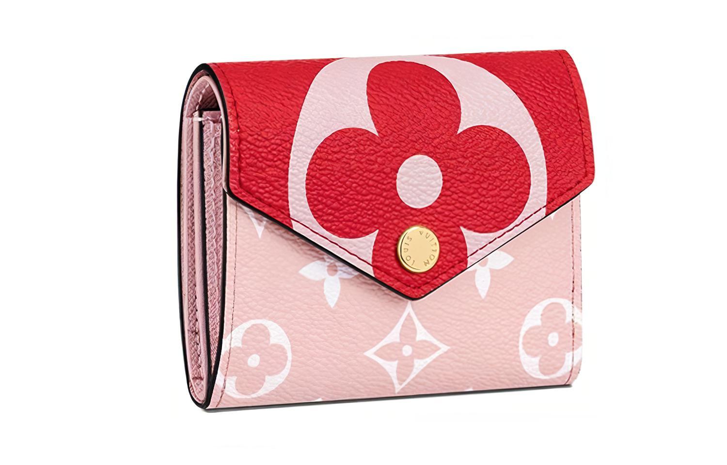 LOUIS VUITTON Zoe Wallet Monogram Giant Red/Pink