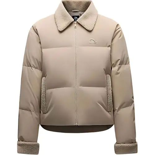 Anta Sports Life Collection Down Jacket Women's Cream Apricot Coffee