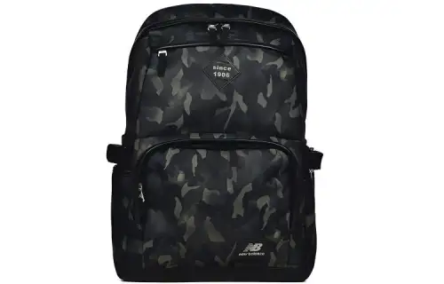 New Balance Fabric Backpack Regular Unisex Black Green