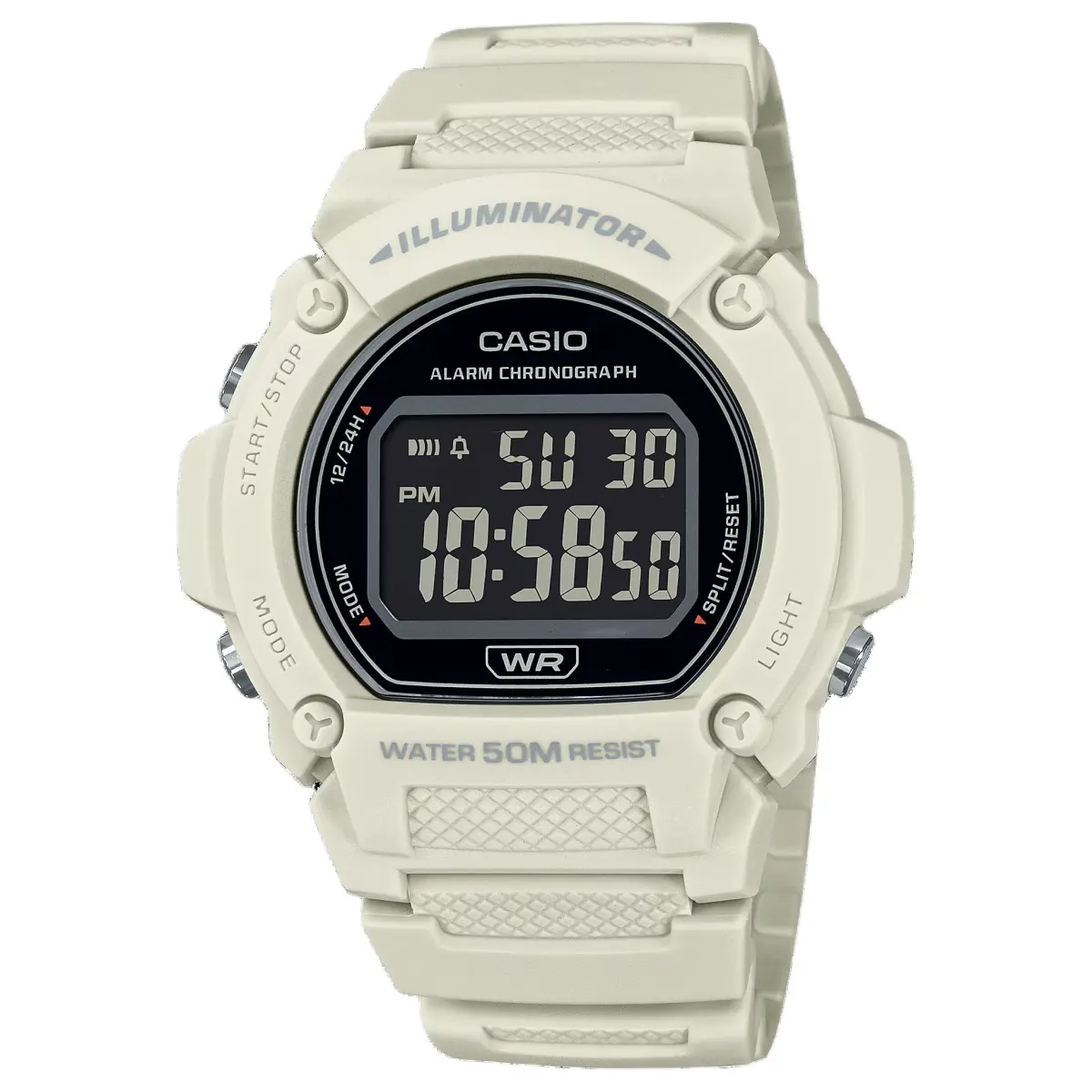 CASIO Unisex Standard Series Black Watch W-219HC-8BV