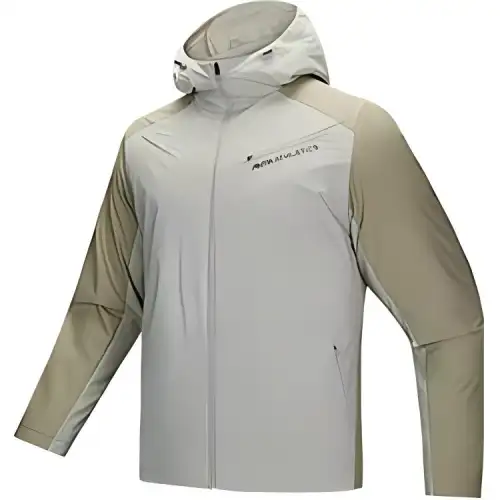 Anta Variety Training Collection Jackets & Coats Men's Wheat Grain Gray/Plain Khaki