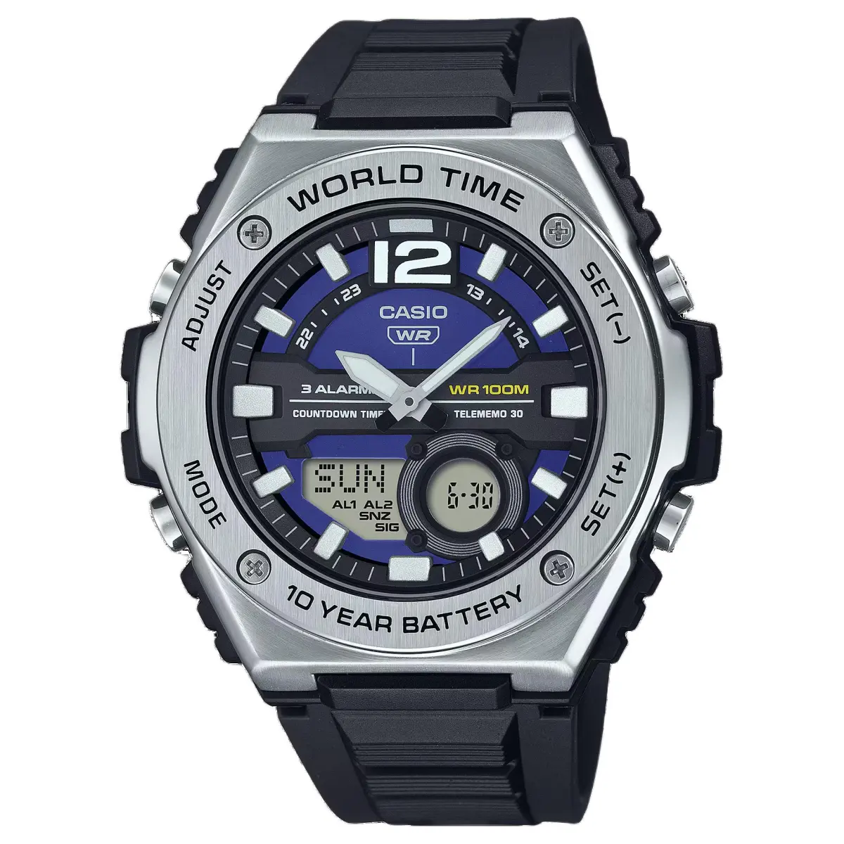 CASIO Unisex Standard Series Blue Watch MWQ-100-2AV