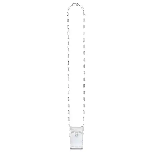LOUIS VUITTON Trunk Glass Soft Box Cigarette Case Bag, Shoulder Bag, Crossbody Bag Men's Silver