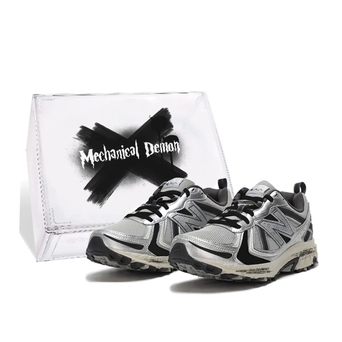 New Balance NB 410 Slip Resistant, Abrasion Resistant, Breathable Low top Running Shoes Unisex Black White Gray