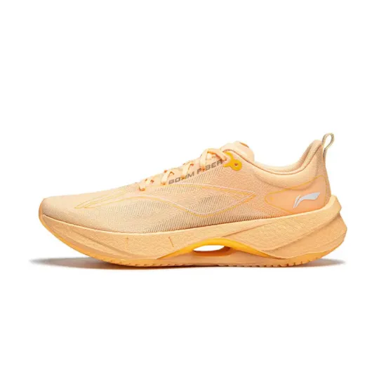 LINING Super Light 21 Running Shoes Women's Low-Top Fluorescent Milk Orange