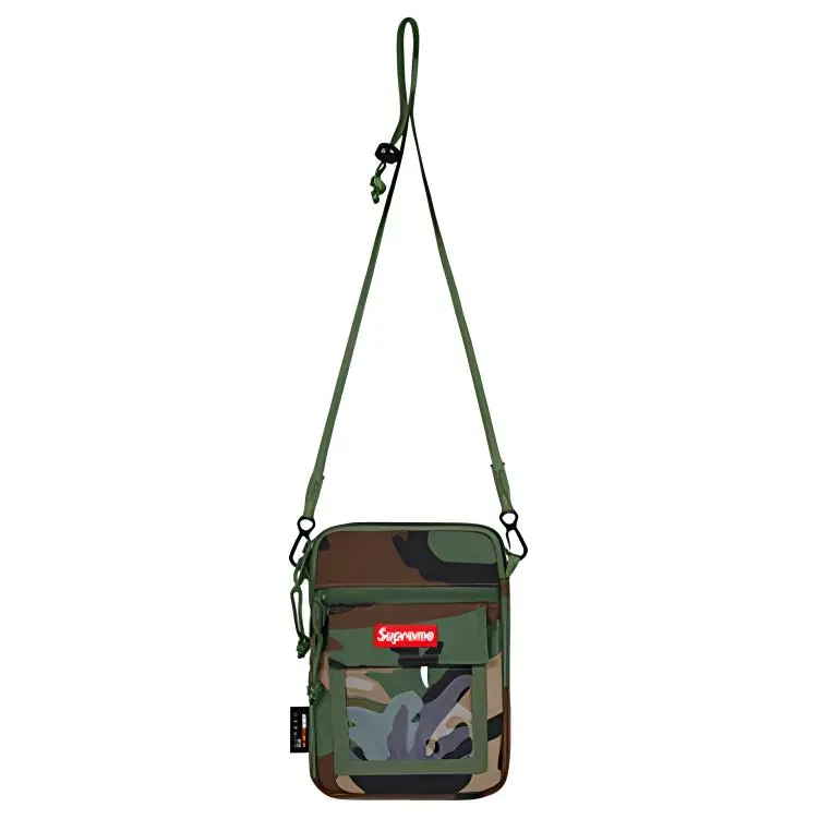 Supreme Nylon Crossbody Bags Regular Unisex Green Camouflage