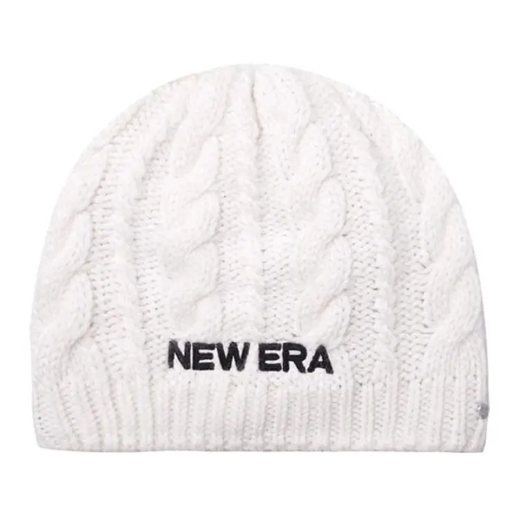 New Era Rabbit Fur Blend Beanies Unisex White