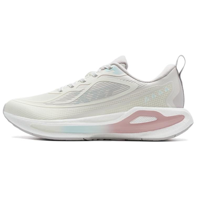 XTEP Starburst 2 Synthetic Leather Cushioning Slip Resistant Low top Casual Running Shoes Women’s Beige Pink