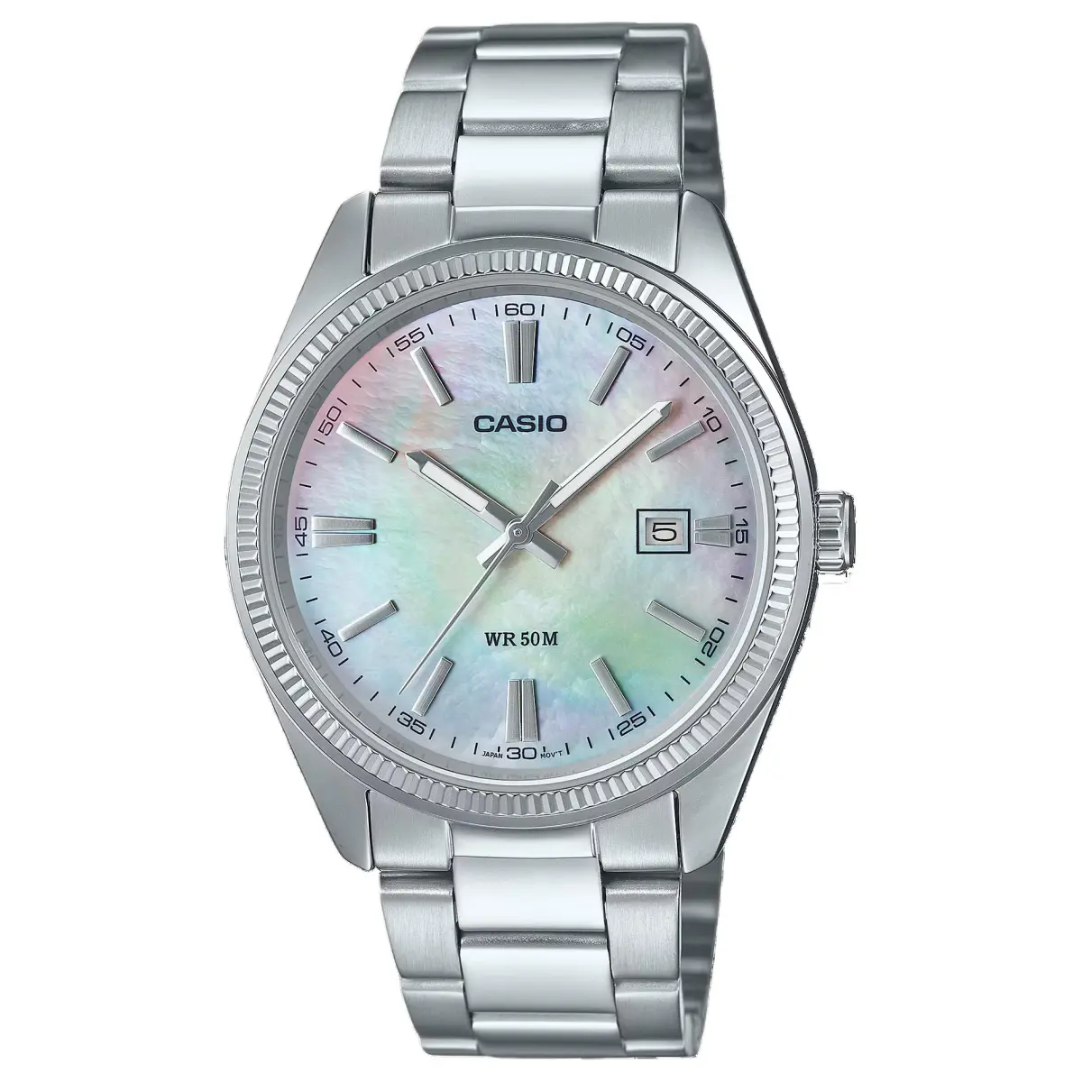 CASIO Unisex Standard Series Mother Of Pearl Color Watch MTP-1302DS-7AV