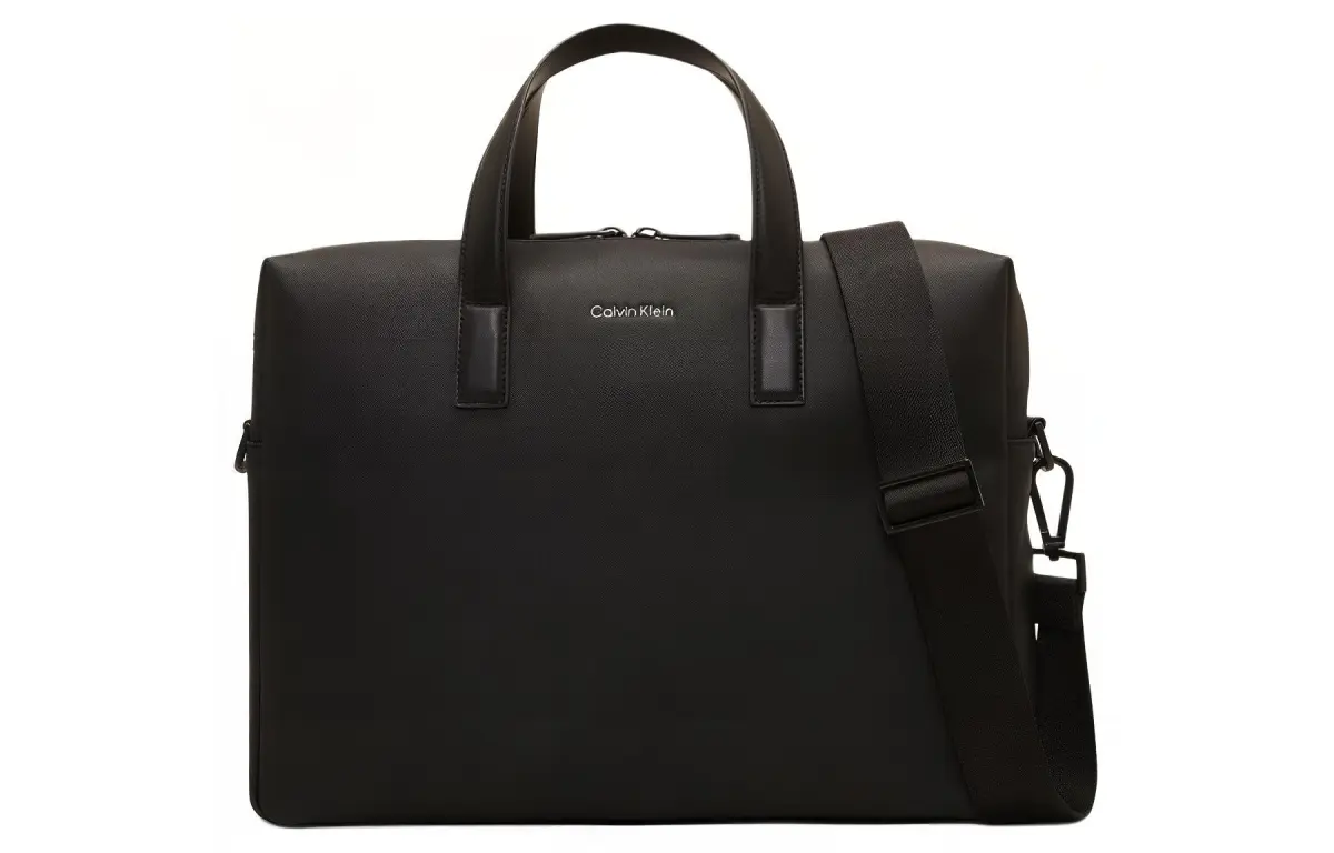 CALVIN KLEIN Recycled Polyester Blended With Polyurethane Laptop Bag Men's Black