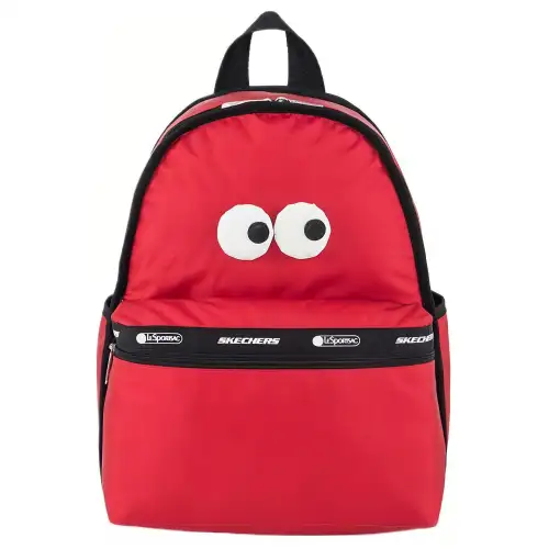Skechers LeSportsac LePoesi, Collaboration Fabric Backpack Regular Unisex Dark Red