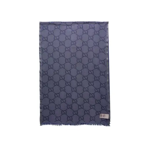 GUCCI Gg Wool Silk Scarf