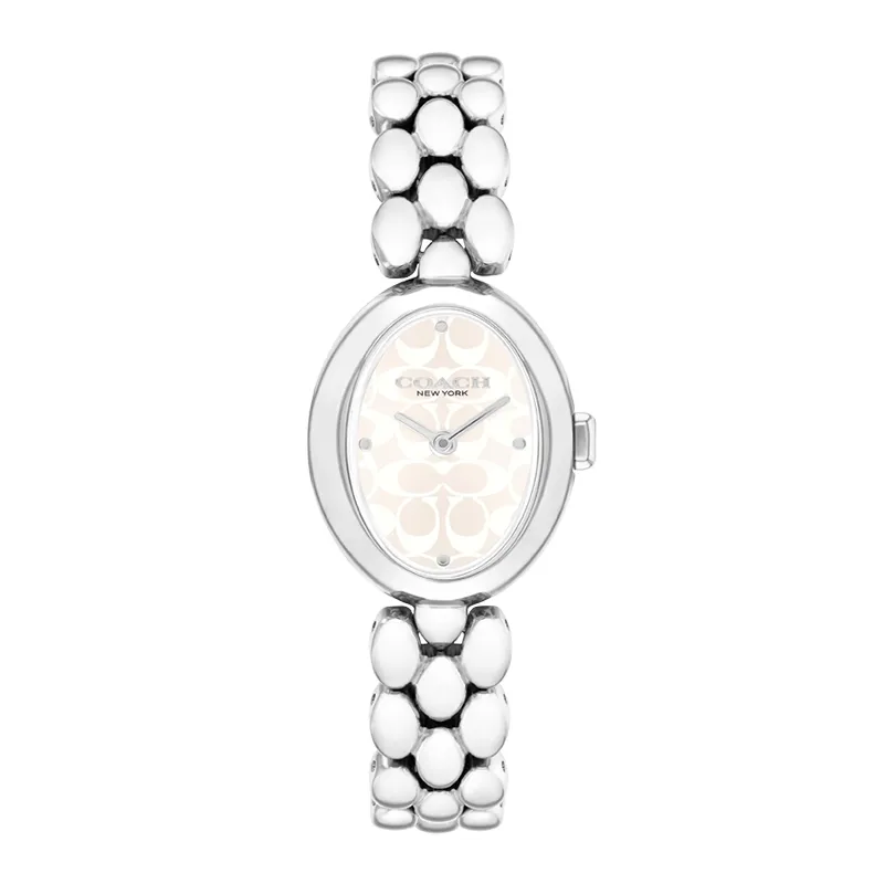 COACH Sammy Wrist Watches Quartz Movement Stainless Steel Strap White Dial Women's Watch