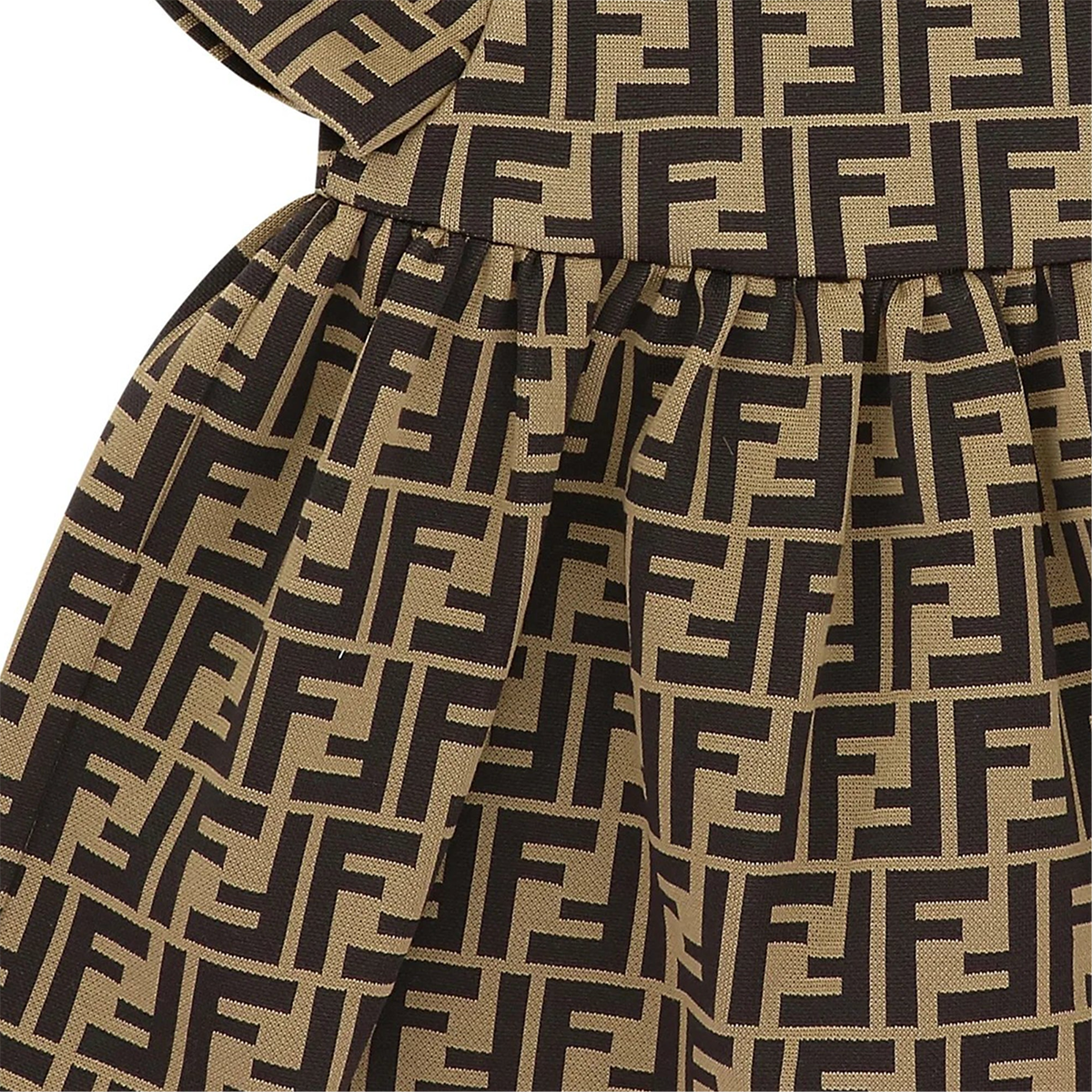 Детское платье Fendi (коричневое) — фото 6