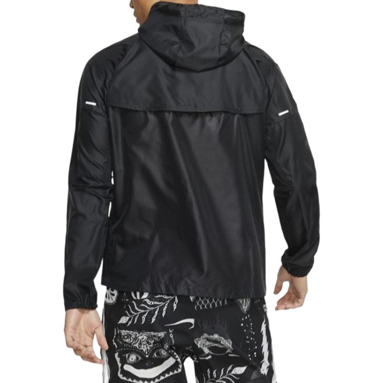 Мужская куртка Nike Windrunner (черная) — фото 3