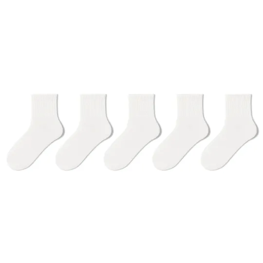 MIANZHUWU Crew Socks Unisex 5 Pack