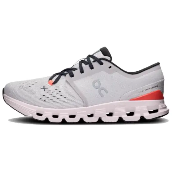 On Cloud X 4 Anti Slip Wear Resistant Low Top Training Shoes Women's Silver