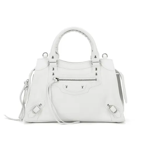 Balenciaga Calfskin Handbag Women's White