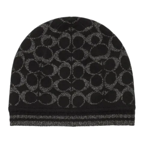 COACH Merino Wool Beanies Unisex Black