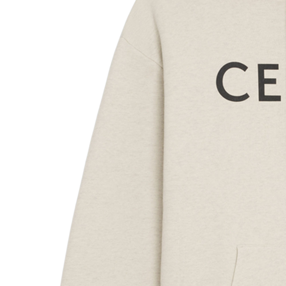 Мужское худи CELINE SS24 Logo (бежевый) — фото 6