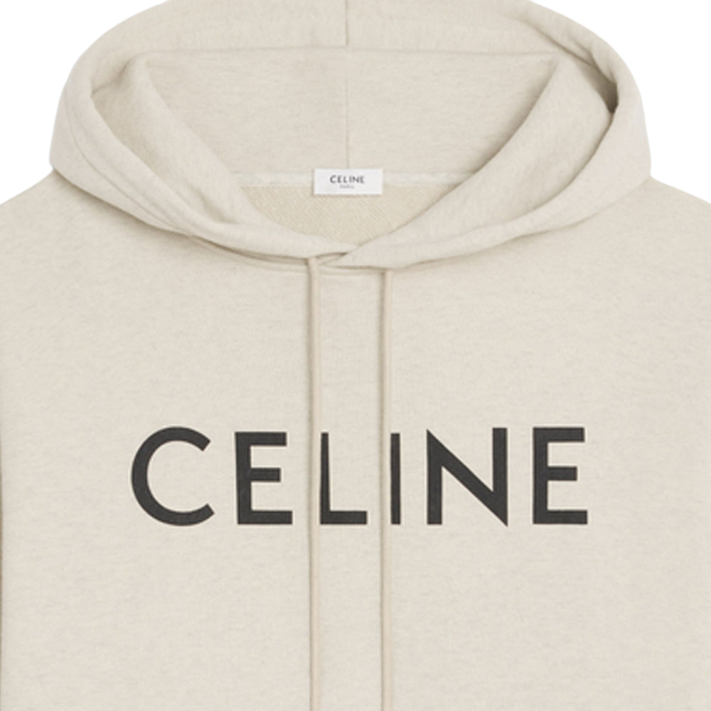 Мужское худи CELINE SS24 Logo (бежевый) — фото 8