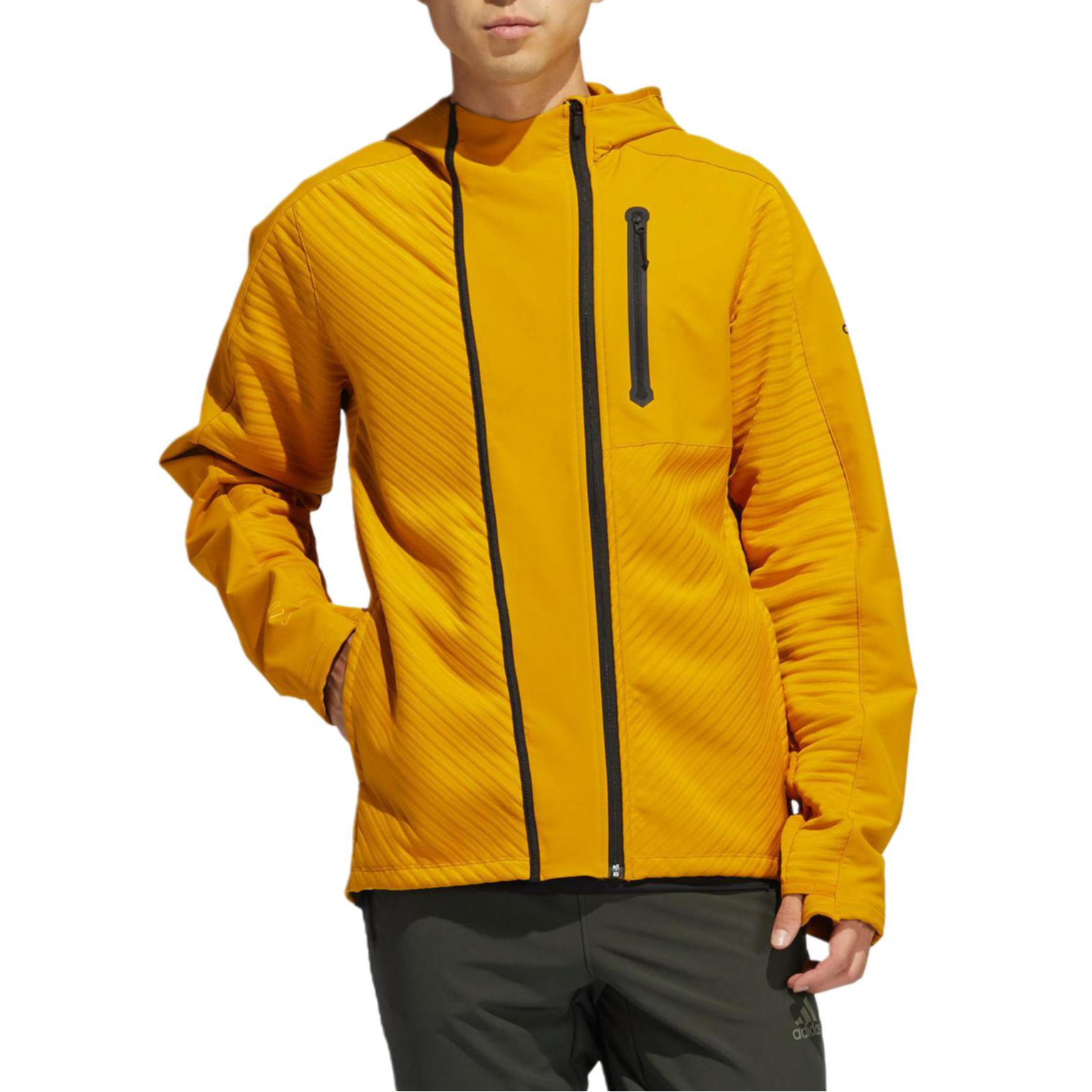 Мужская куртка adidas COLD.RDY (золотисто-желтая) — фото 3